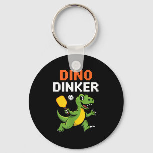 Chaveiro Diversão de pickleball dino dinker para jogadores 
