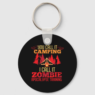 Chaveiro Diversão de treinamento do Apocalypse Zombie acamp