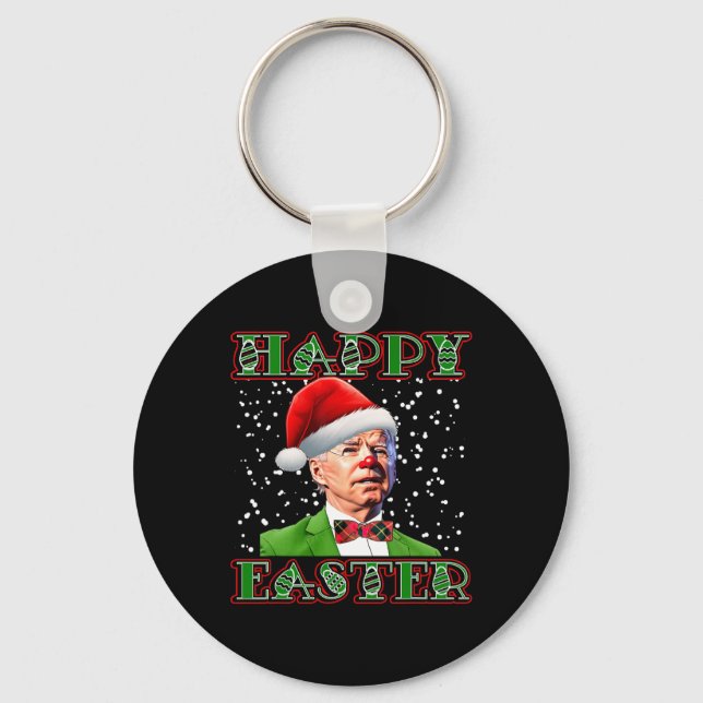 Chaveiro Diversão Joe Biden Natal Confuso Páscoa Biden (Frente)
