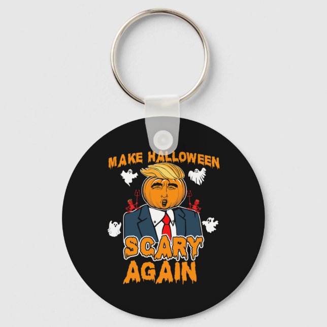 Chaveiro Diversão Trump Halloween Torna o Halloween Assusta (Frente)