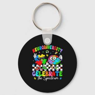 Chaveiro Diversidade cerebral autismo conscientização asd t