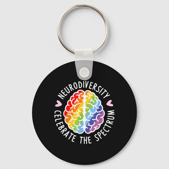Chaveiro Diversidade Neurodiversidade Cérebro Autismo Consc (Frente)