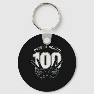 Chaveiro Divertido 100º Dia de Aula para Professor ou Aluno