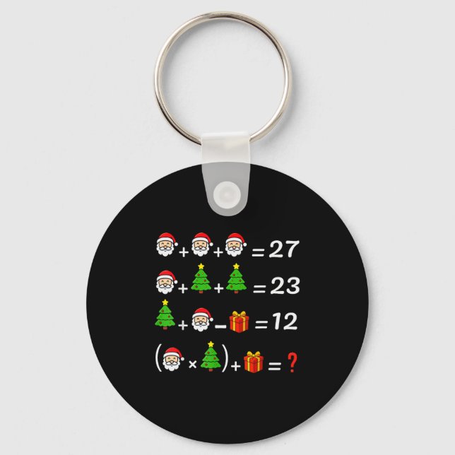 Chaveiro Divertido 67 Meme Natal Professor de Matemática Pa (Frente)