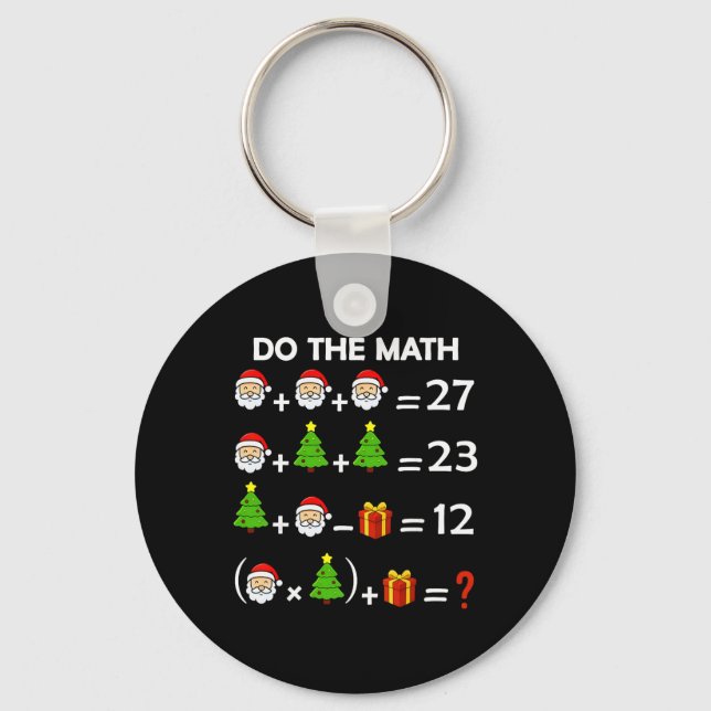 Chaveiro Divertido 67 Meme Natal Professor de Matemática Pa (Frente)
