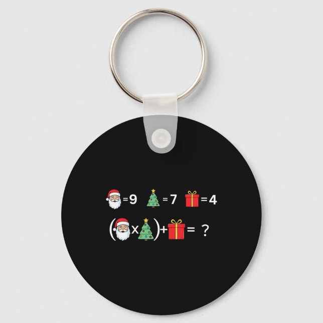 Chaveiro Divertido 67 Meme Natal Professor de Matemática Pa (Frente)