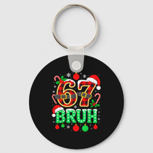 Chaveiro Divertido 67 Seis Sete Bruh Meme Natal Pijama Famí