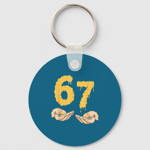 Chaveiro Divertido 67 Seis Sete Queijo Mac & Queijo 6 7