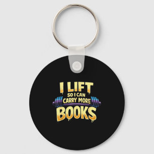 Chaveiro Divertido carregar mais livros halterofilismo leit