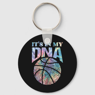 Chaveiro Divertido Está no meu DNA-Girls Basquete Lover Bas