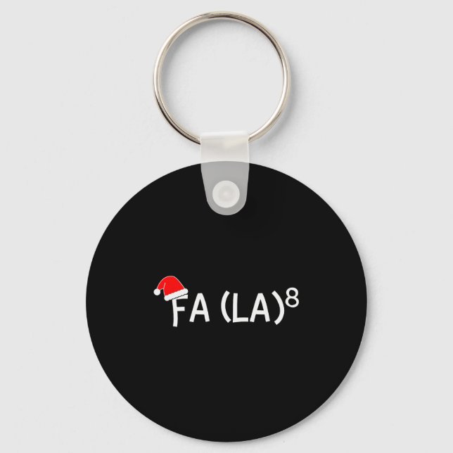 Chaveiro Divertido Fa La 8 Natal Professor de Matemática Ch (Frente)