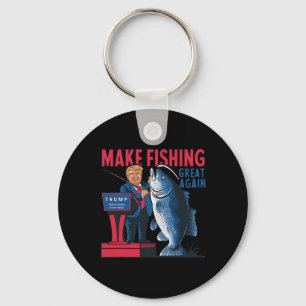 Chaveiro Divertido Faça Pesca Grande Novamente Trump Pescad