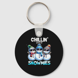 Chaveiro Divertido Relaxando Com Meus Snowmies Natal Boneco