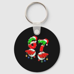 Chaveiro Divertido Seis Sete 67 Meme 6 7 Natal Papai Noel M