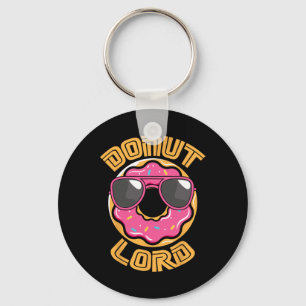 Chaveiro Divertido Senhor Donut Nerdy Video Gamer Geek Rosa