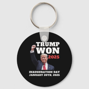 Chaveiro Divertido Trump Venceu Dia de Inauguração de 2025