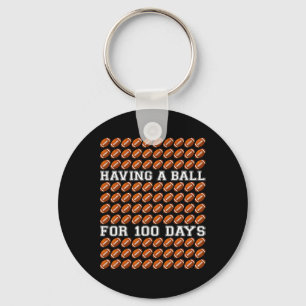 Chaveiro Divertindo-se por 100 Dias de Aula de Futebol Prof
