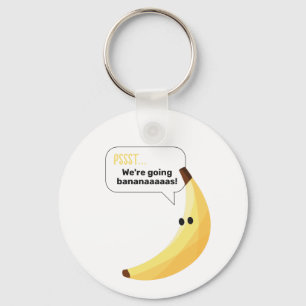 Chaveiro Dívidas Favoritas de Banana Retro Engraçadas Puns 