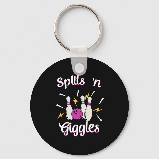 Chaveiro Dividem-se em Giggles Funny Boliche Team Bowler Sp (Frente)