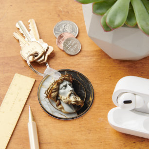 Chaveiro Divino Inglês Jesus olhando para os céus