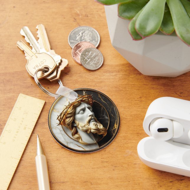 Chaveiro Divino Inglês Jesus olhando para os céus (Mesa)