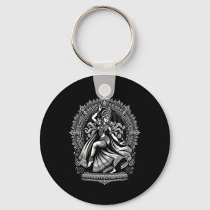 Chaveiro Divino Kali Deusa Dançando Yoga Tee Hin Espiritual