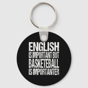 Chaveiro Divirta-Se Cota De Basquete Inglês É Importante Jo