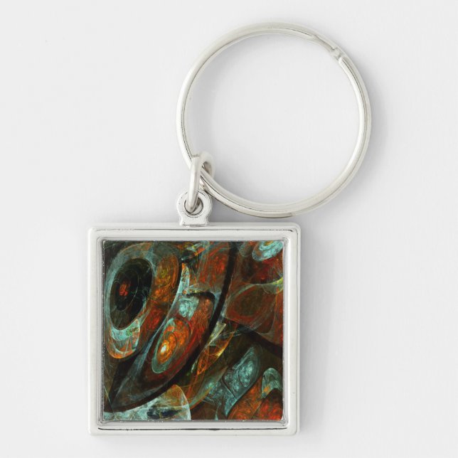 Chaveiro Divisão de Abstrato de Tempo (Frente)