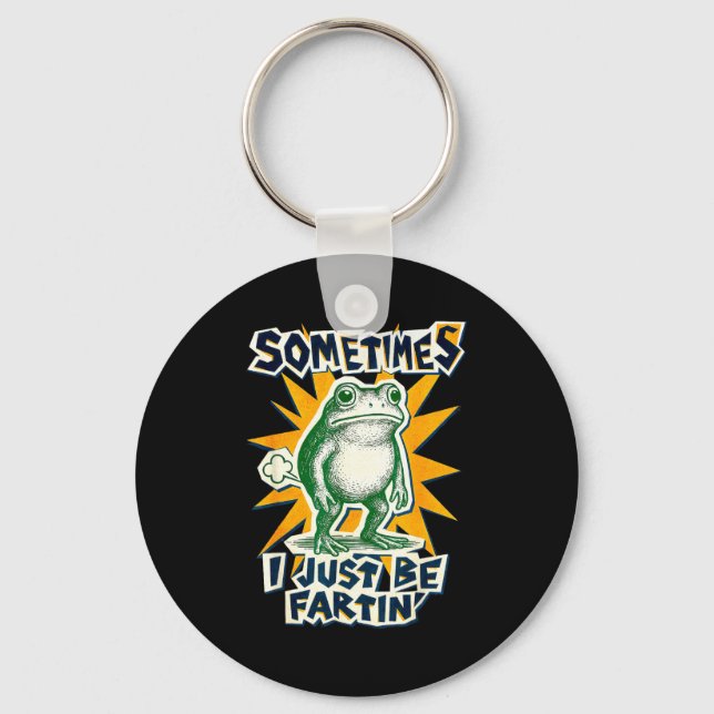 Chaveiro DIY Fartin Sometimes Collage I Just Frog Poster Sm (Frente)