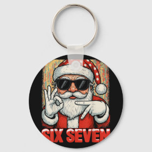 Chaveiro Dizendo engraçado seis sete meme natal frio Santa 