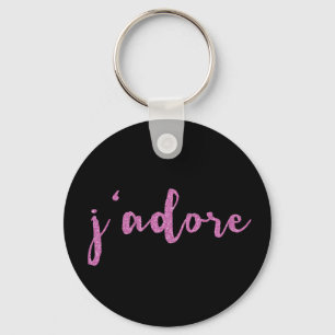 Chaveiro Dizer do francês de J'adore
