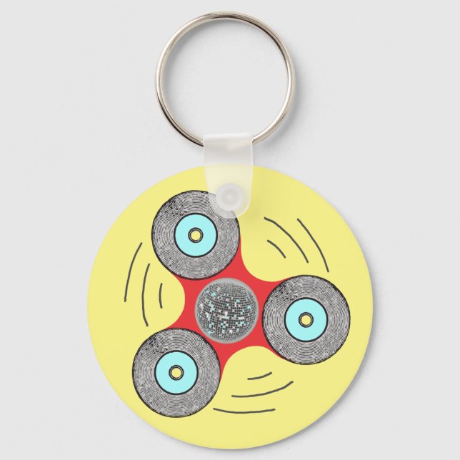 Chaveiro DJ Fidget Spinner (Frente)
