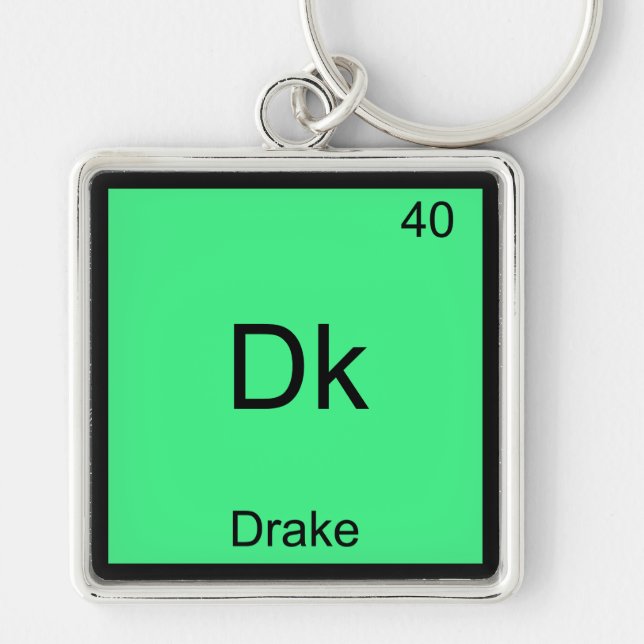 Chaveiro Dk - Drake Funny Chemistry Element Symbol T-Shirt (Frente)