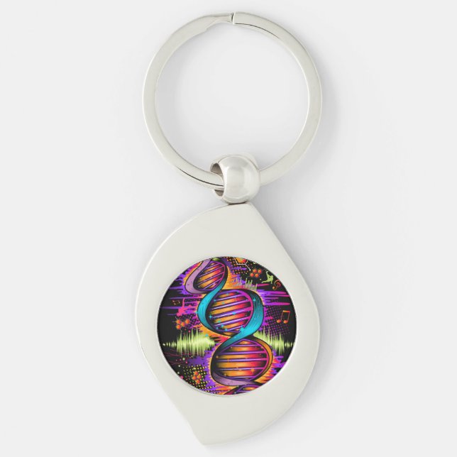 Chaveiro DNA musical (Frente)