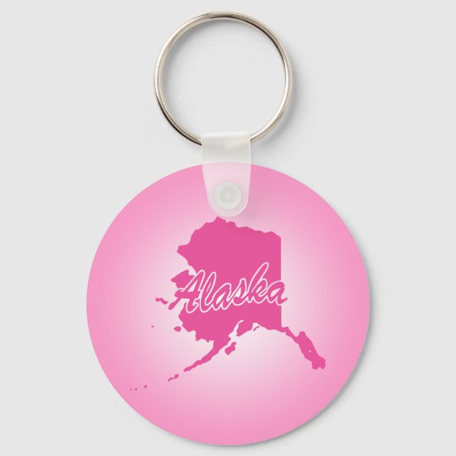 Chaveiro do Alasca em Estado Rosa (Frente)