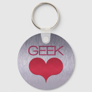 Chaveiro do Amor ao geek (Coração), Rosa Escuro