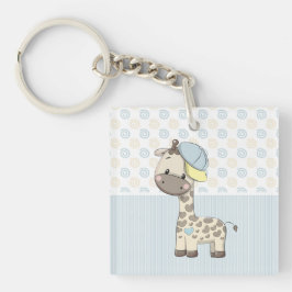 Chaveiro do Baby Boy Giraffe de Cartoon Personaliz