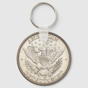 Chaveiro do Botão Clássico do Detector Americano