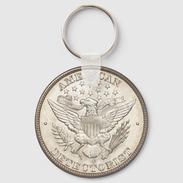 Chaveiro do Botão Clássico do Detector Americano (Frente)