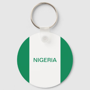 Chaveiro do botão da bandeira de Nigéria