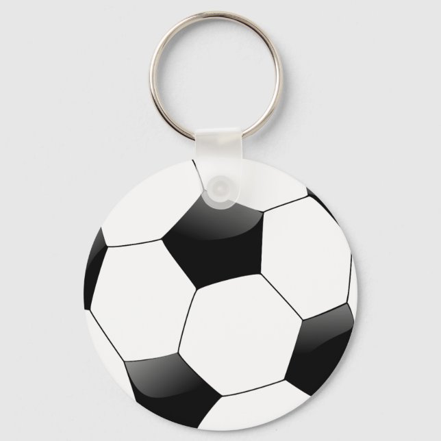 Chaveiro do botão de esfera do futebol (Frente)