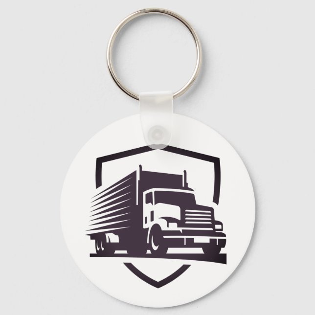 Chaveiro do botão de logotipo do driver de caminhã (Frente)