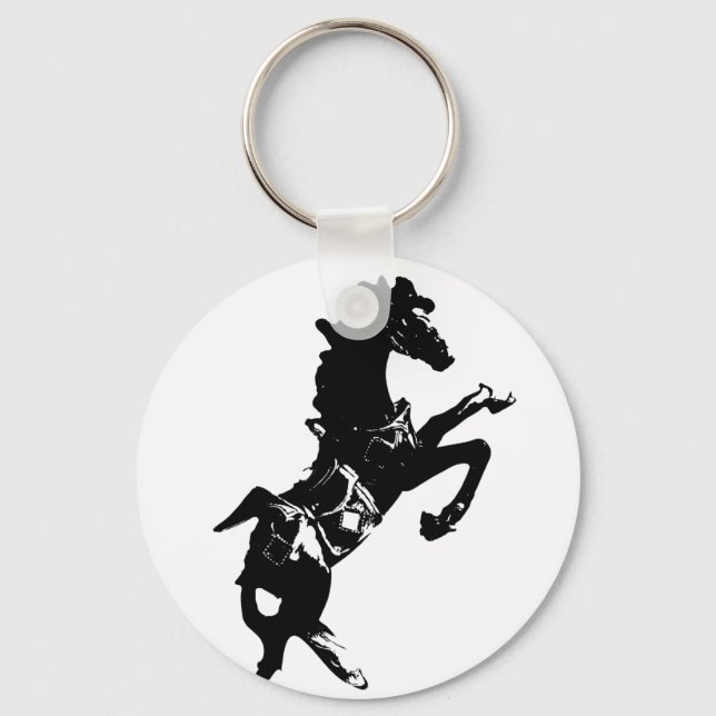 Chaveiro do Botão do Cavalo em Raça (Frente)
