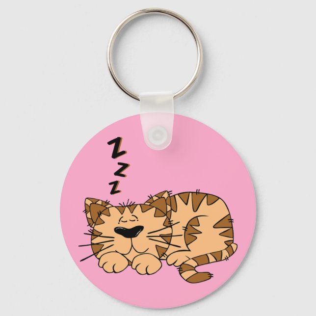 Chaveiro do Botão do Gatinho do Cat Nap (Frente)