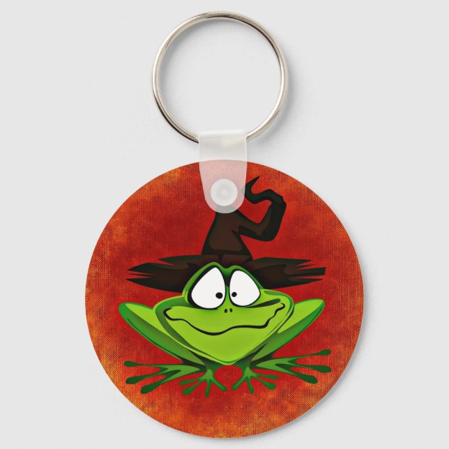 Chaveiro do Botão do Sapo Witchy (Frente)