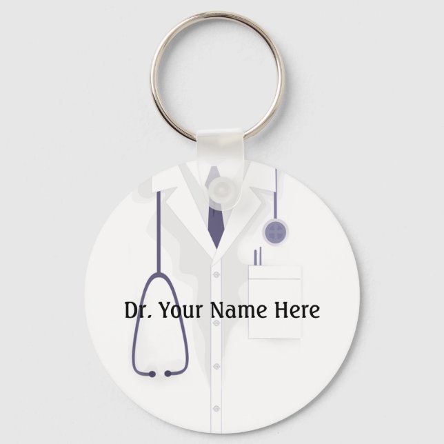 Chaveiro do Botão Jaqueta Médico (Frente)