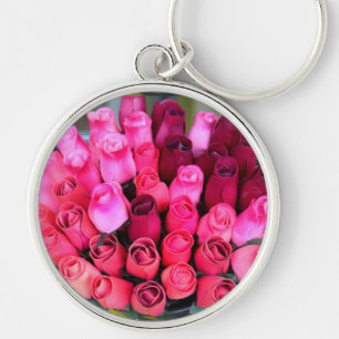 chaveiro do bouquet de rosa