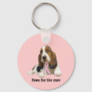 Chaveiro do cancro da mama de Basset Hound