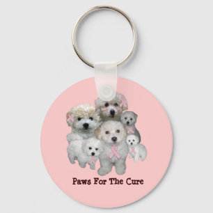 Chaveiro do cancro da mama de Bichon