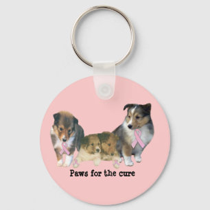 Chaveiro do cancro da mama de Sheltie